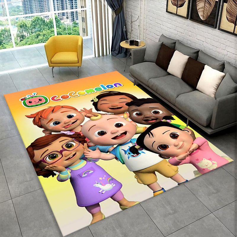 Kids Outdoor Area - Alfombra Antideslizante de Dibujos Animados de